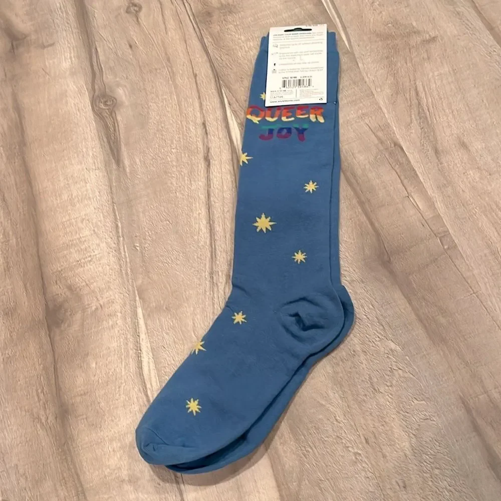 NWT Sock it to me Queer Joy Knee High Socks